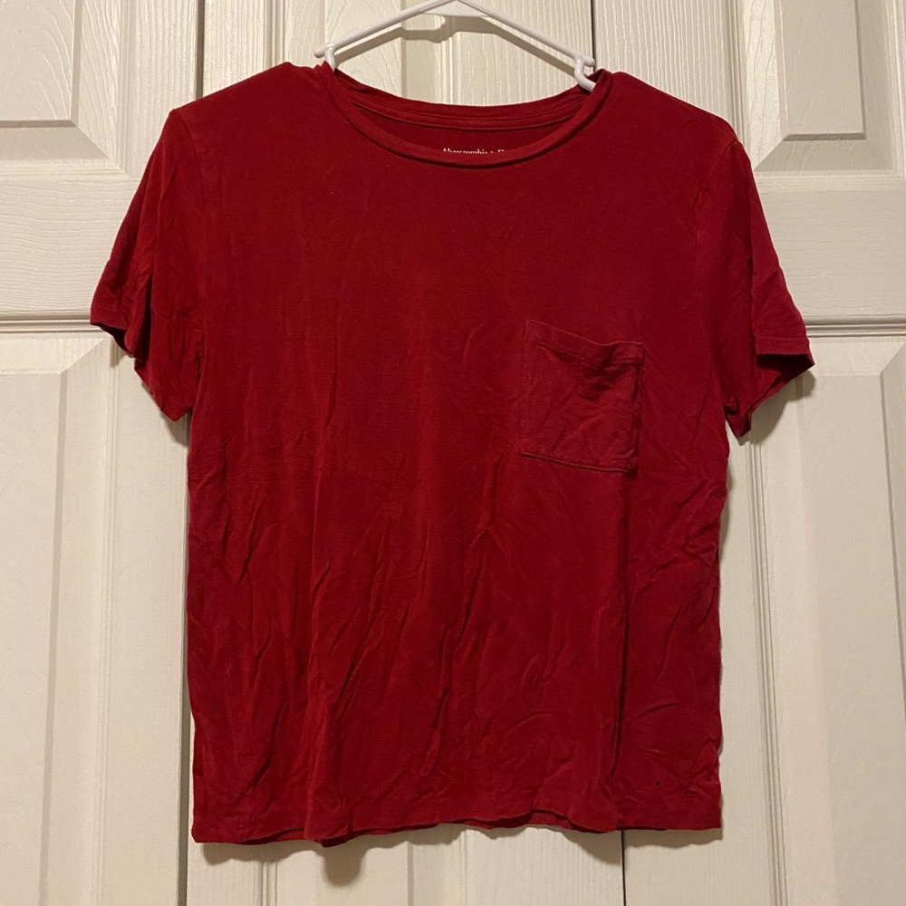 Abercrombie&Fitch Red T-Shirt with Pocket